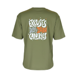 100Fit Premium Olive Green Casual T-Shirt