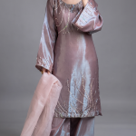 Blush Rose Metallic Embroidered Suit