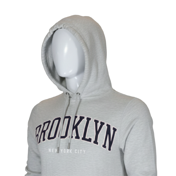 100 Fit Grey Brooklyn Hoodie