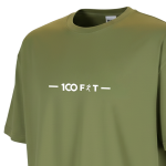 100Fit Premium Olive Green Casual T-Shirt