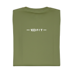 100Fit Premium Olive Green Casual T-Shirt