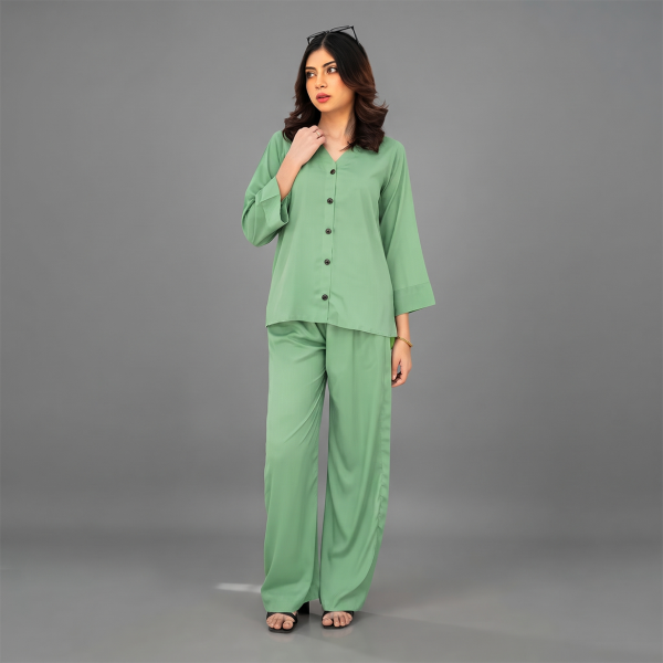 Mint Breeze Relaxed Co-Ord Set