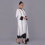 Chic Ivory & Black Lace Ensemble