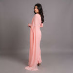 Blush Serenity Georgette Saree