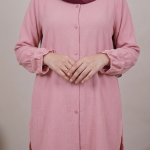 Rosewood Crinkle Crepe Modest Co-ord Set