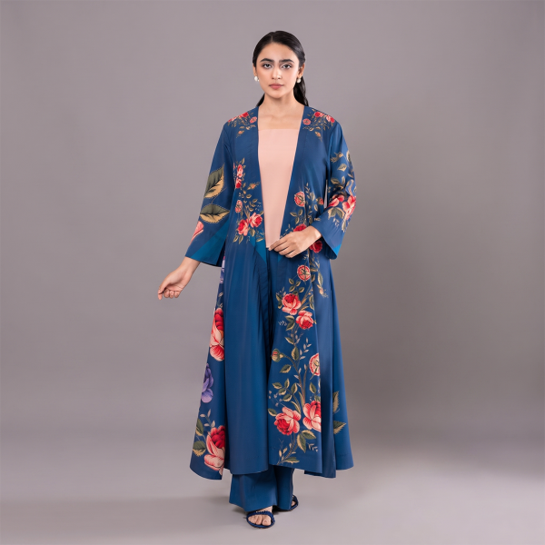 Midnight Azure Rose Suit