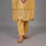 Golden Marigold Embroidered 3-Piece Suit