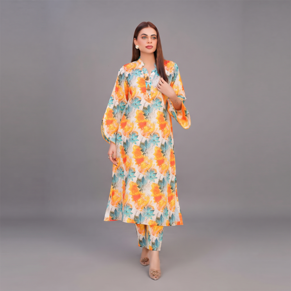 Autumn Bloom Printed Kurta Set