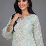 Mint Whisper Embroidered Luxury