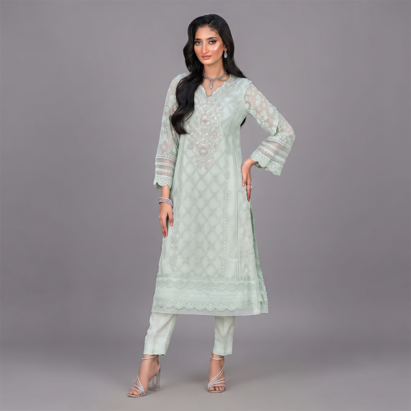 Mint Whisper Embroidered Luxury