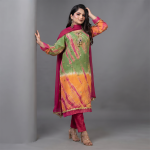 Meadow Sunset Tie-Dye Embellished 3-Piece Suit