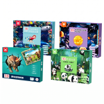 Children's Puzzles for Ages 3-6, 100-Piece 3D Dinosaur Puzzle, Customized Early Education Toys, Puzzle Gift Box for Babies Aged 6-12