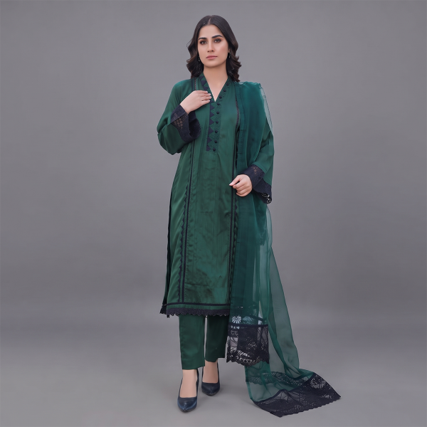 Emerald Noir Lace Suit Set