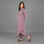 Dusty Mauve Minimalist Kurta Set