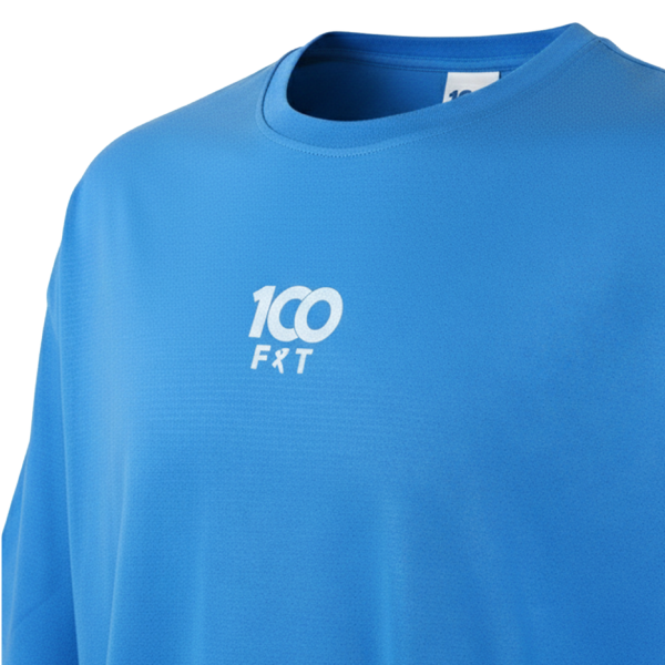 Blue 100Fit Excuses Don't Burn Calories T-Shirt