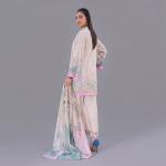 Serene Pastel Floral Three-Piece Suit