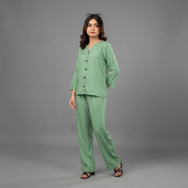 Mint Breeze Relaxed Co-Ord Set