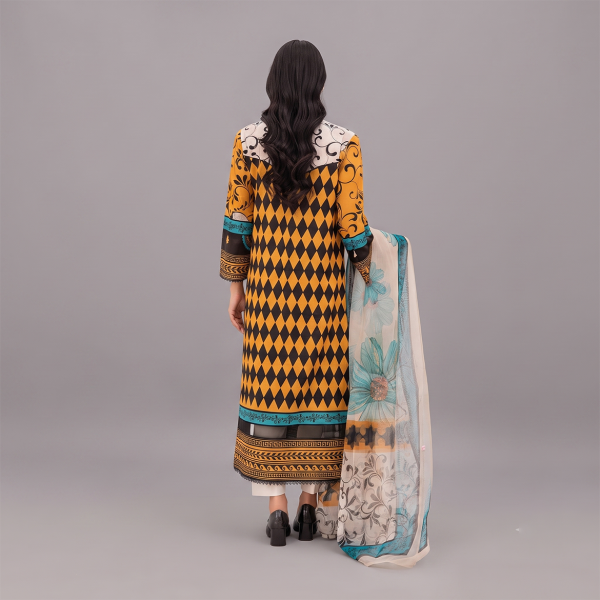 Golden Noir Printed Lawn Set