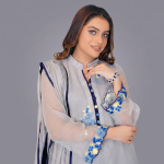 The Dove Grey Flora Organza Suit