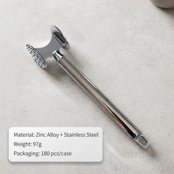 Kitchen Meat Hammer Solid Steak Hammer Steak Beating Tendon Breaking Hammer Tender Meat Hammer Household Loose Meat Hammer Double-sided Meat Hammer