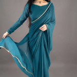 Teal Grace Saree