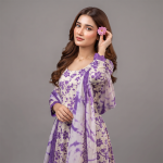 Lavender Bloom Floral Frock
