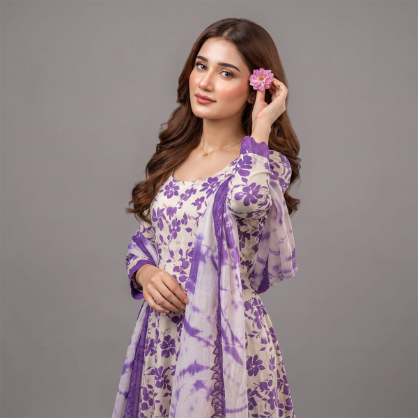 Lavender Bloom Floral Frock