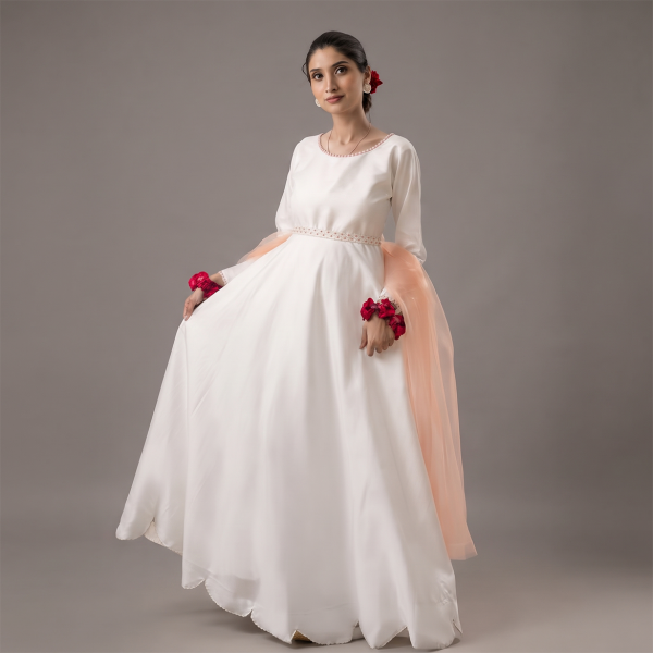 Ivory White Elegance Anarkali Suit