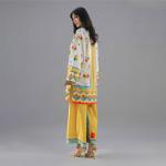 Off-White & Mustard Digital Print Co-Ord Set