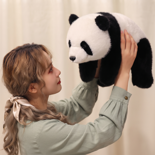 Simulation Giant Panda Doll Raccoon Lying Lying Panda Cat Doll Plush Toy Children's Gift