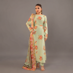 Olive Floral Dress