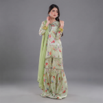 Sage Bloom Floral  Suit
