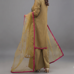 Olive Aura Embellished 3-Piece Festive Suit