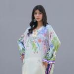 Elegant Pastel Floral Kaftan / Maxi Dress