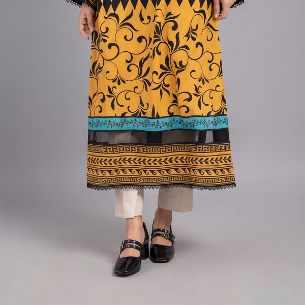 Golden Noir Printed Lawn Set