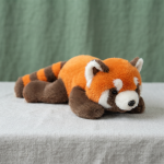 Lie Fox Doll Little Panda Plush Toy Raccoon Doll Children Sleeping Doll Boys and Girls Birthday Gift