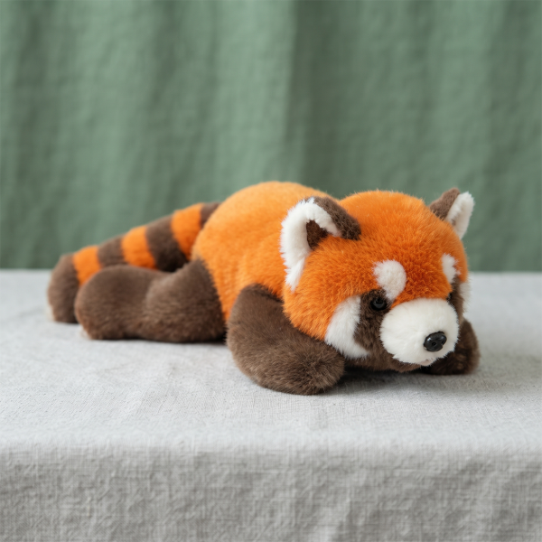 Lie Fox Doll Little Panda Plush Toy Raccoon Doll Children Sleeping Doll Boys and Girls Birthday Gift