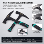 Geological Hammer, Exploration Hammer, Tool, Sheet Metal Hammer, Small Iron Hammer, Pointed Head Integrated Duckbill Hammer, Ice Breaking, Welding Slag Removal, Wall Knocking