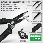 Wire pliers 9-in -1 multi-function wire stripping pliers wire cutting pliers for electrician pliers wire stripping artifact