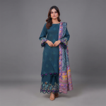 Twilight Teal Elegance 3-Piece Suit
