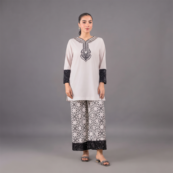 Black & Ivory Luxe Co-Ord