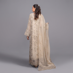 Manahil Embroidered   3-Piece Organza Festive Maxi Suit
