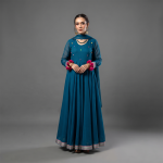 Teal Blue Anarkali Suit