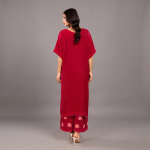 Ruby Blossom Embroidered Co-Ord Suit