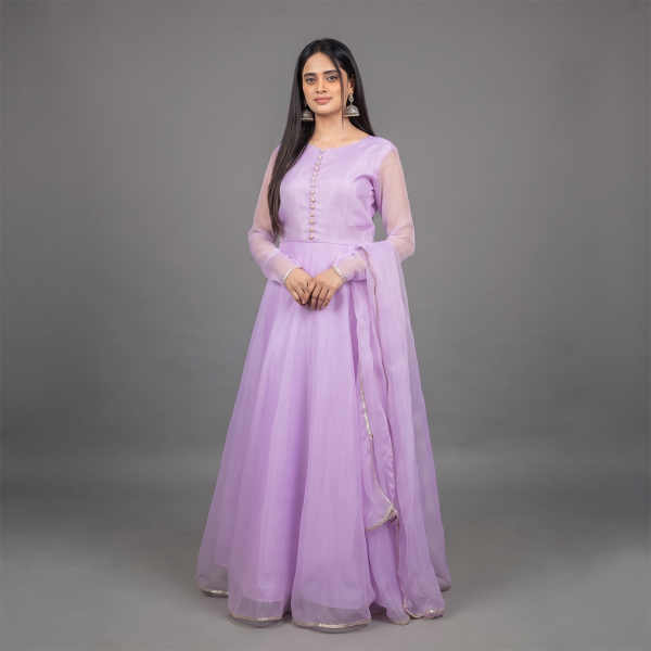 Lilac Whisper Grace Maxi Suit