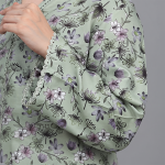 Sage Green Botanical Printed 3-Piece Suit
