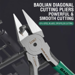Special Tip Water Mouth Pliers, Eccentric Water Mouth Pliers, Electrician's Special Water Mouth Cutting Pliers, High Hardness, Ultra-Thin, Sharp Oblique Mouth Pliers
