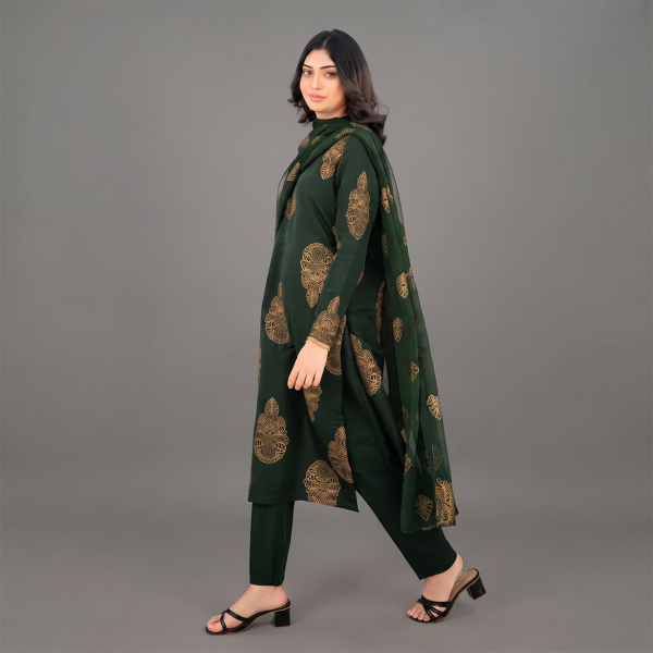 Emerald Royale Printed Kurta Set