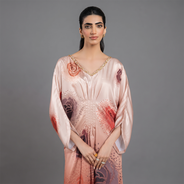 Blush Rose Luxe Kaftan Suit