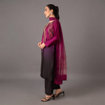 Royal Plum Ombre Embellished 3-Piece Suit